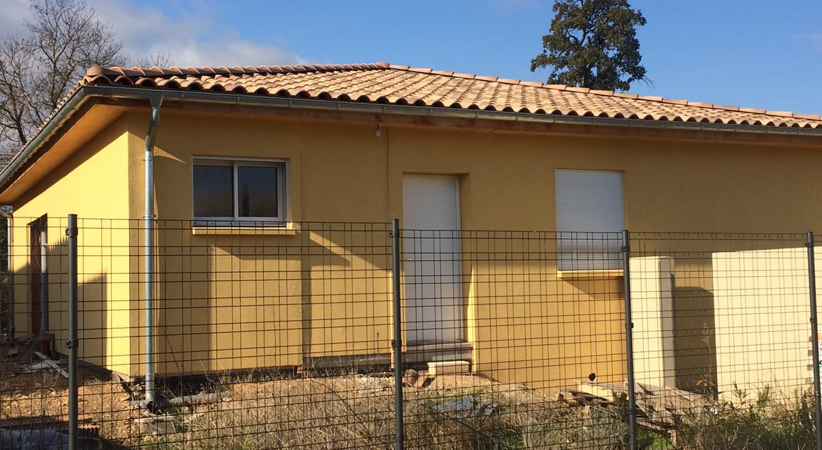 Enduit de façade Maison ossature Bois, Vaucluse