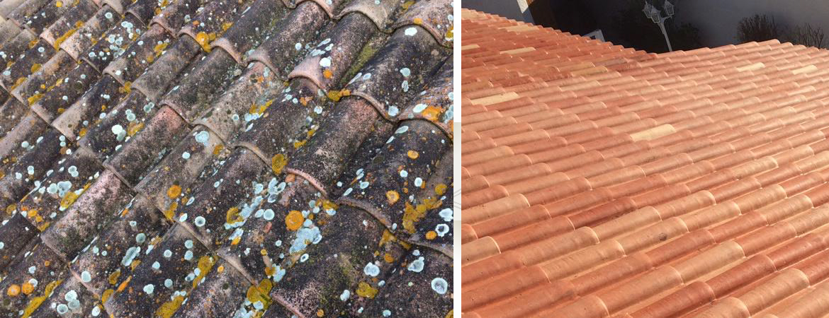 Demoussage, hydrofugation, toit, toiture, Vaucluse